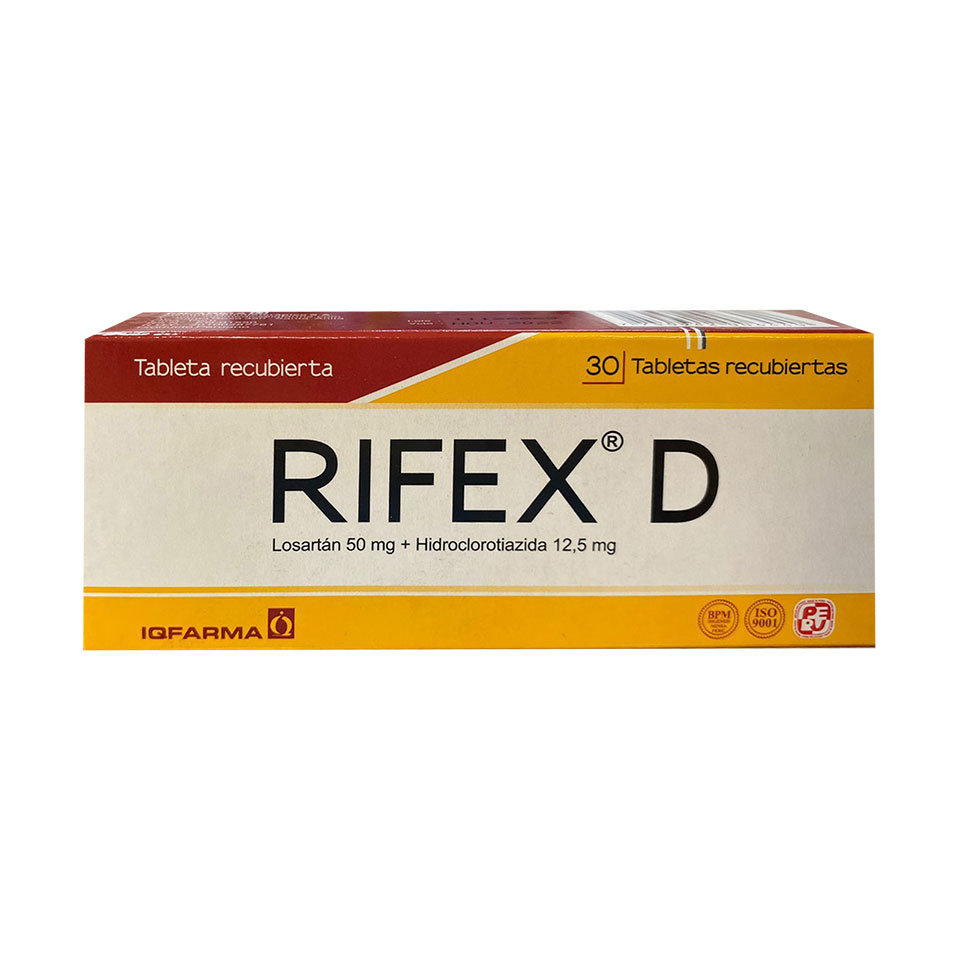 Rifex D 50mg 12 5 Mg Tableta Recubierta Inkafarma