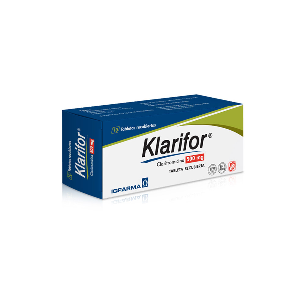 Klarifor 500 Mg Tableta Recubierta Inkafarma