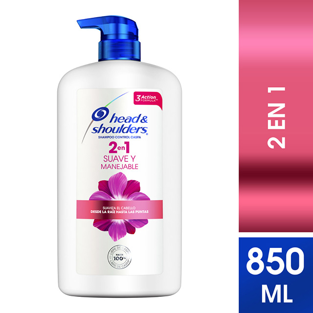 Shampoo H S 2 En 1 Suave Y Manejable 850 ML Mifarma