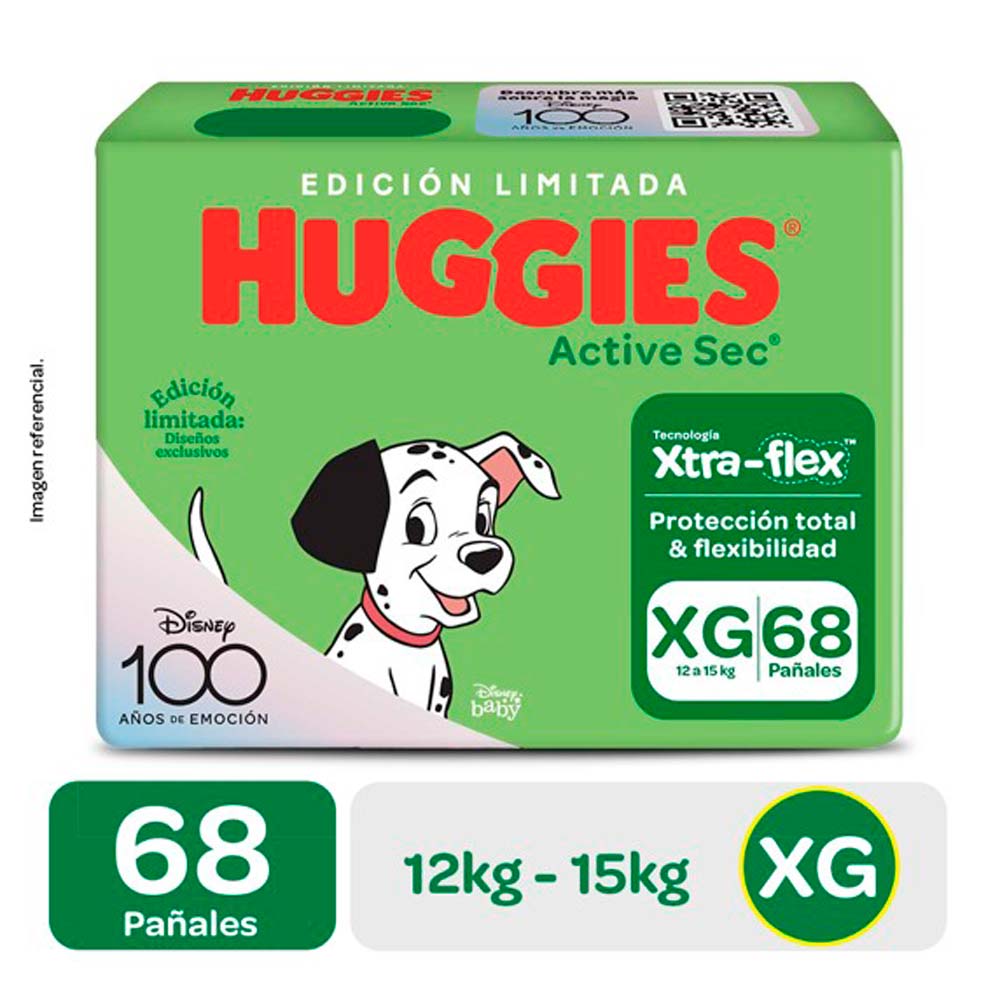 Pañales Huggies Bigpack Active Sec XG Inkafarma