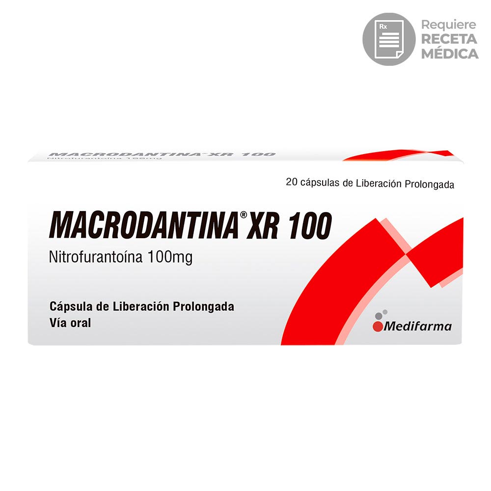 Macrodantina XR 100 mg Cápsulas Inkafarma