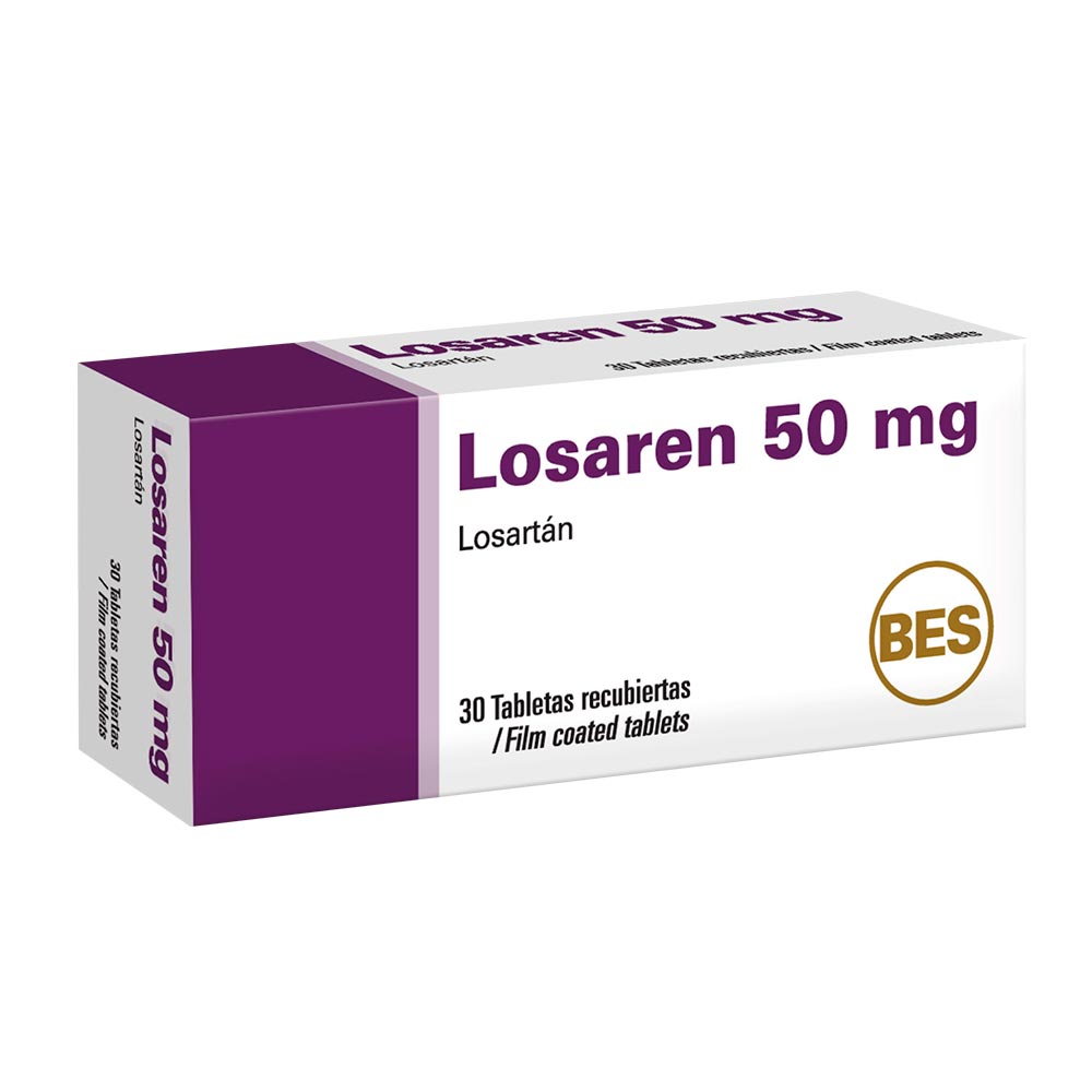 Losaren 50mg Tabletas Recubiertas Inkafarma