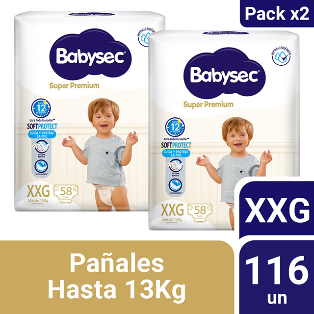 Pack Pañales Babysec Super Premium Talla XXG Mifarma