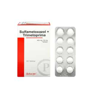 Sulfametoxazol + Trimetoprima  400mg - 80mg Tableta