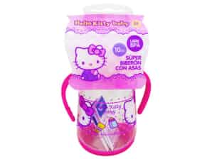 Biberón de Plástico con Asas Hello Kitty