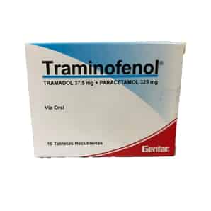 TRAMINOFENOL 37.5MG + 325MG TABLETA RECUBIERTA
