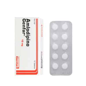 Amlodipino 10mg Tableta Genfar - Caja 10 UN