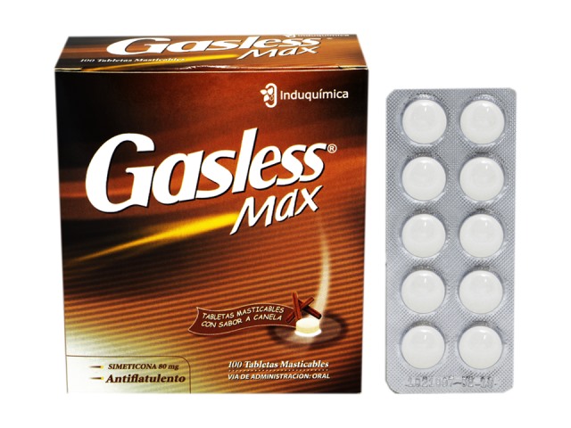 Gasless Max 80 mg Tableta Masticable - Mifarma