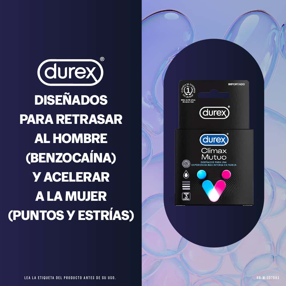 Preservativos Durex Climax Mutuo