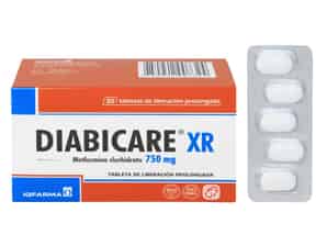 Diabicare XR 750 Mg Tableta de Liberación Prolongada - Caja 30 UN