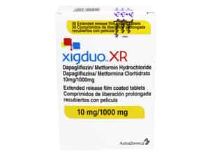 Xigduo XR 10mg-1000mg Comprimidos Recubiertos de Liberación Prolongada