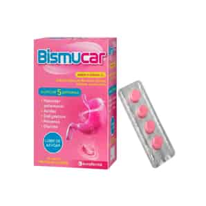 Bismucar 262mg Tableta Masticable