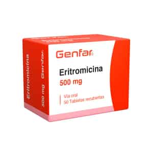 Eritromicina 500mg Tableta Recubierta
