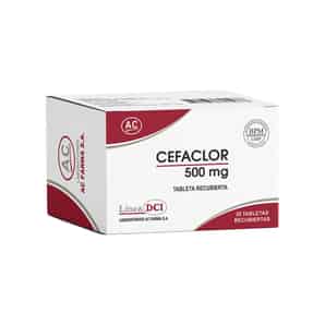 Cefaclor 500 mg Tableta Recubierta