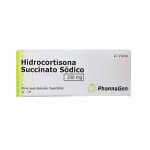 Hidrocortisona Succinato Sodico 100mg Polvo para Solución Inyectable.