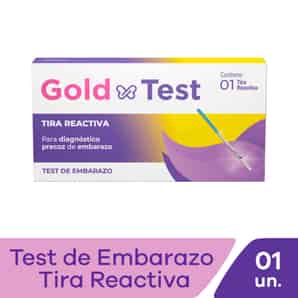 Gold Test diagnóstico embarazo Tira