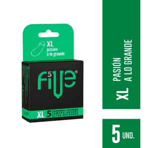 Preservativos Five XL Extra Lubricante