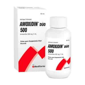 Amoxidin DUO 500 500mg/5ml Polvo Suspensión