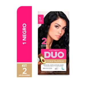 Tinte Duo Color Nutrit # 1 Negro - Kit 1 UN