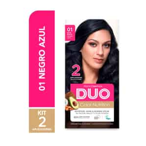 Tinte para Cabello Duo Color Nutrition Negro Azul #01