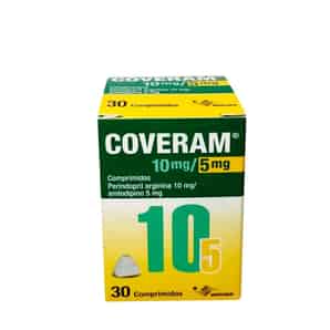 Coveram 10mg/5mg Comprimido - Frasco 30 UN
