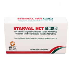 Starval HCT 160 - 25 Mg Tableta - Caja 30 UN