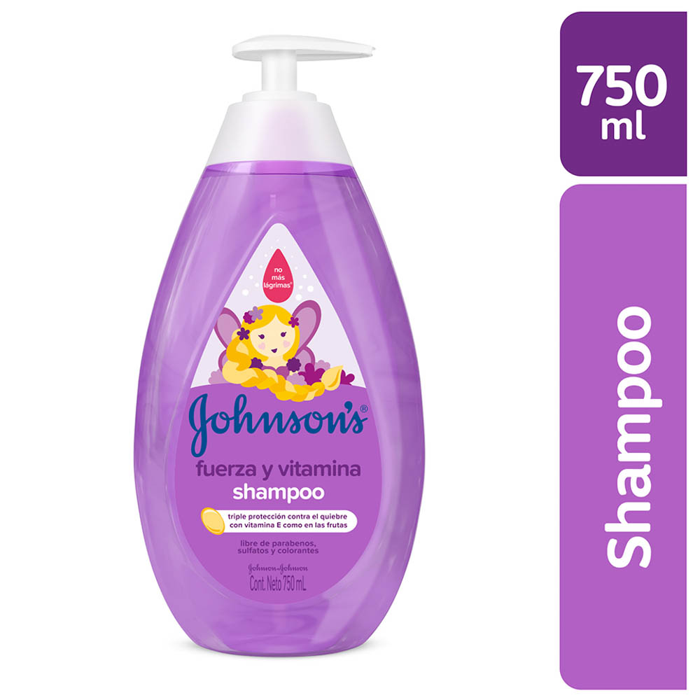 Johnson's Baby Shampoo Fuerza y Vitamina 750ml Inkafarma