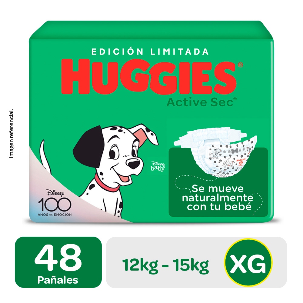 Huggies Hiperpack Active Sec XG 48 | Inkafarma