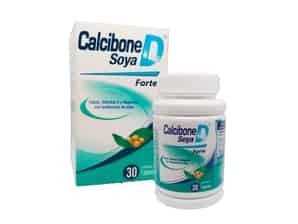 Calcibone D Soya Forte Tableta - Frasco 30 UN