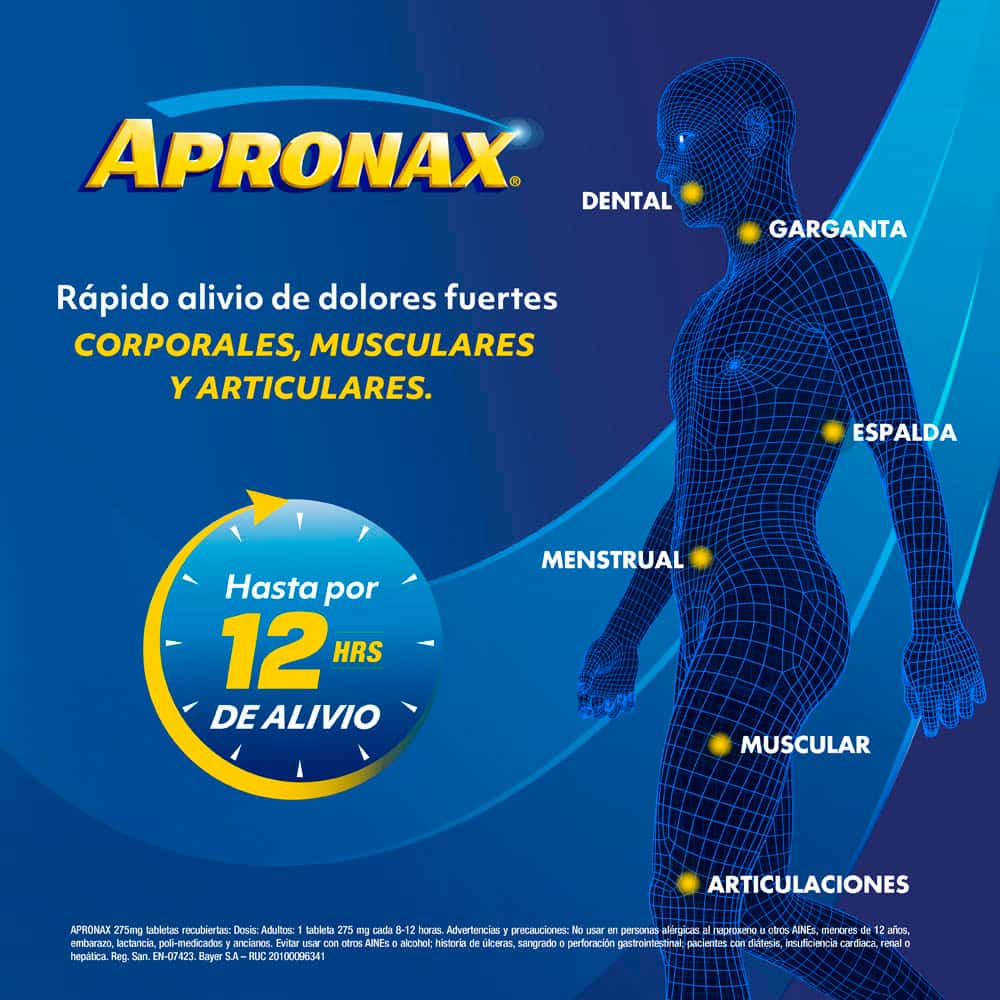 Apronax 275mg Tableta Recubierta