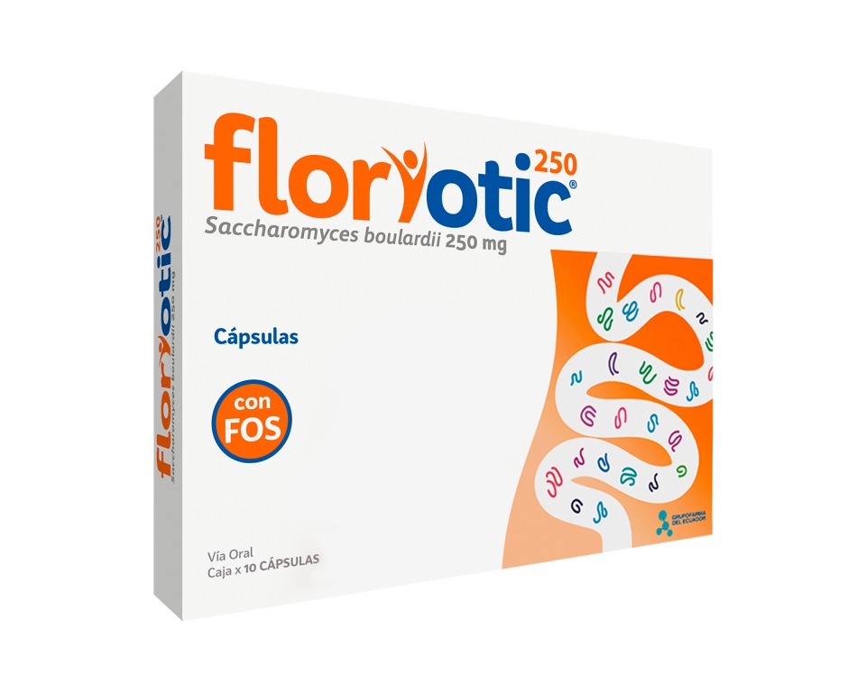 Floratil Saccharomyces Boulardii 250 mg Axón Caja x 10 Cápsulas