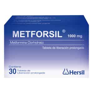 Metforsil 1000mg  Tableta de Liberación Prolongada