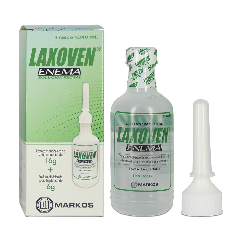 Laxoven Enema 16g/6g Solución rectal 240ml | Inkafarma