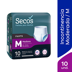 Pañales para Adultos Secos Pants Talla M x 10 UN - Mifarma