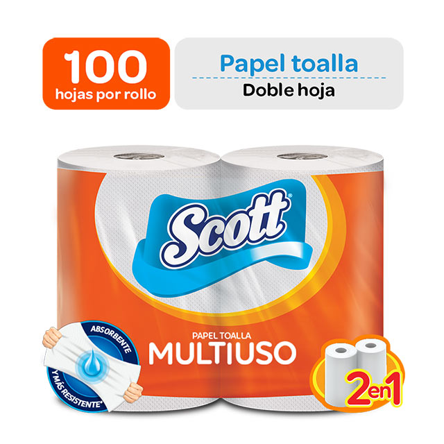 Papel Toalla Multiusos Scott X2 - Mifarma