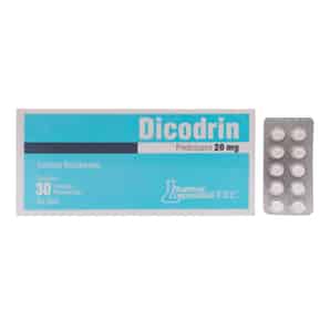 Dicodrin 20mg Tableta recubierta