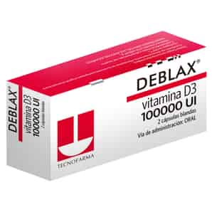 Deblax 100000 UI Cápsulas Blandas