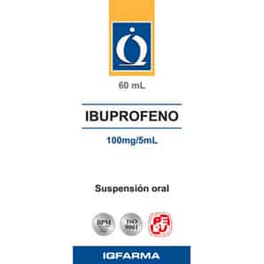 Ibuprofeno 100mg/5mL Suspensión Oral