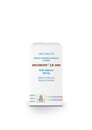 Dicorate LR 500 500mg Tableta Recubierta de Liberación Retardada