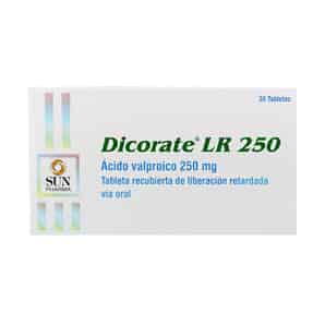 Dicorate LR 250 250mg Tableta Recubierta de Liberación Retardada