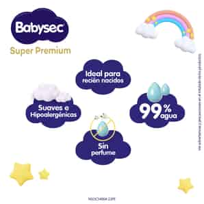 Toalla Húmeda Babysec Super Premium 99% Agua