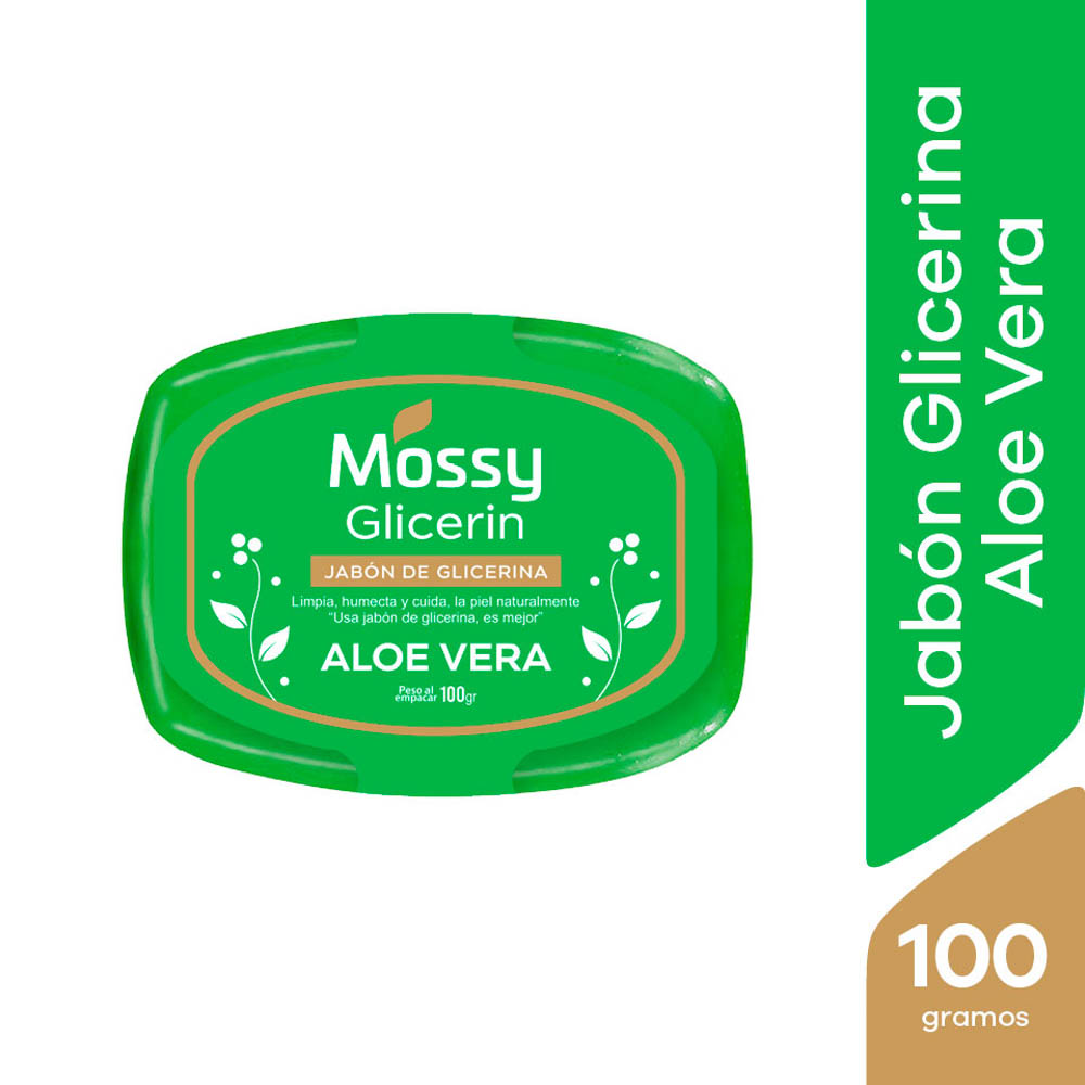 Jabón de Glicerina Mossy Natural - Barra 100 G x 3 unidades