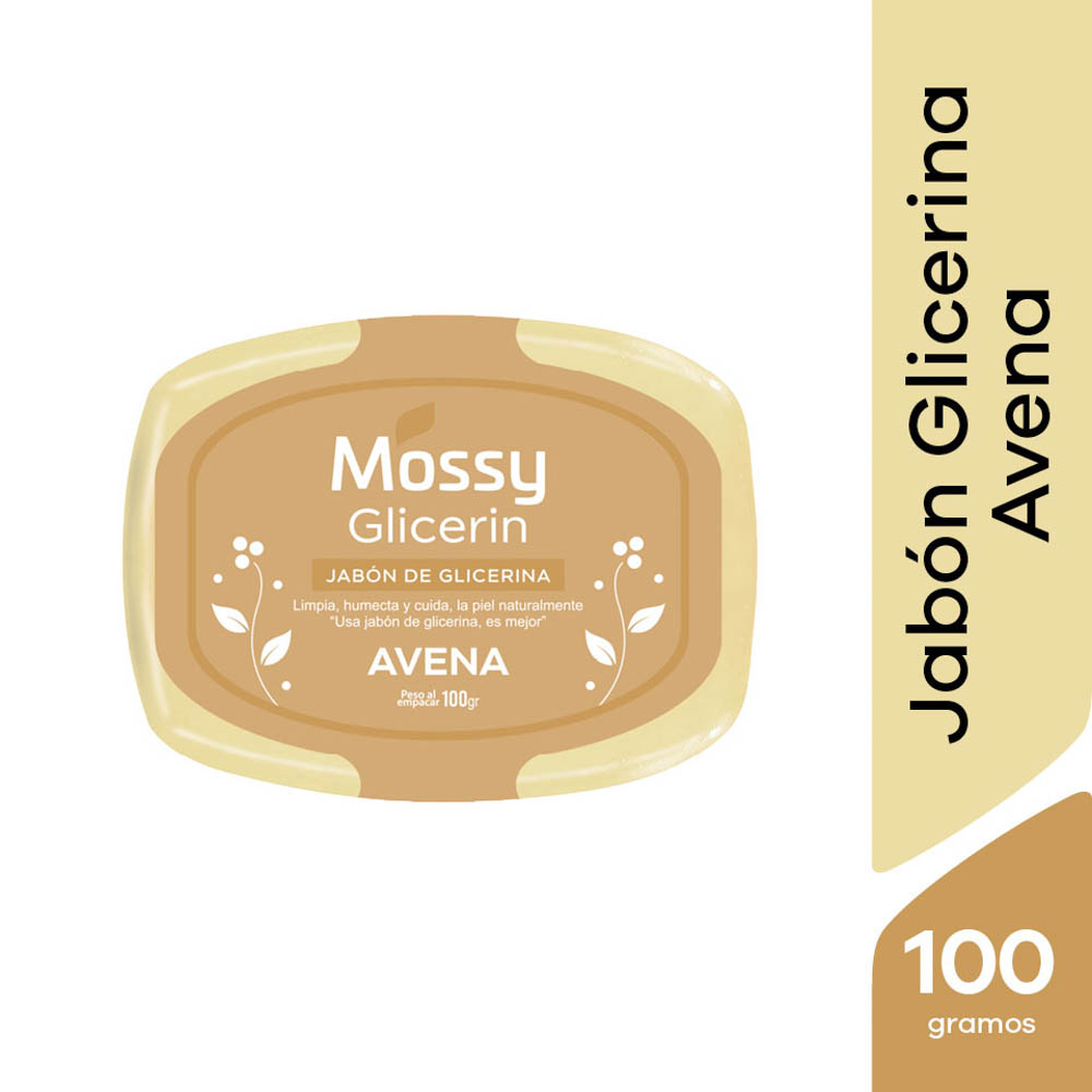 Jabón de Glicerina Mossy Natural - Barra 100 G
