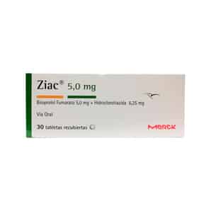 Ziac 5,0 mg Tabletas recubiertas