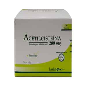 Acetilcisteina LBG 200mg Gránulos para solución oral