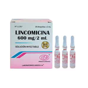 Lincomicina LUSA 600mg/2ml Solución inyectable