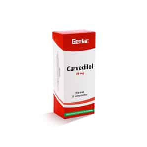 Carvedilol GEF 25mg Comprimido