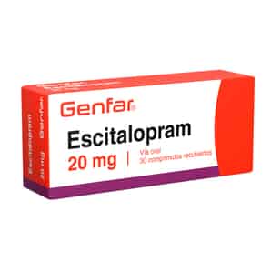 Escitalopram 20mg Comprimido Recubierto