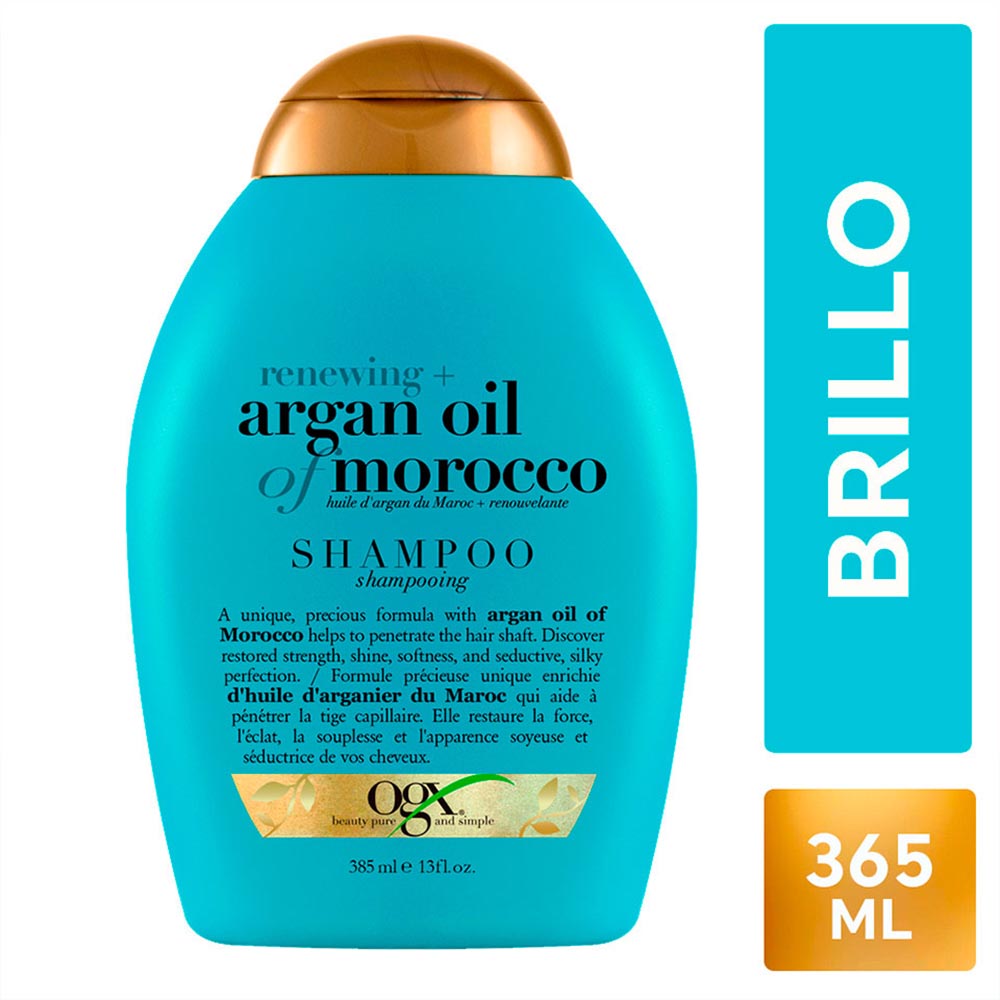 Pack HERBAL ESSENCES Shampoo Aceite de Argán Frasco 400ml + Acondicionador  Argan Oil of Morocco Frasco 400ml - Oechsle