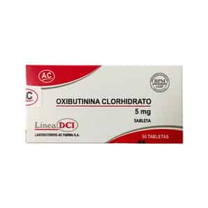 Oxibutinina ACF 5mg Tableta